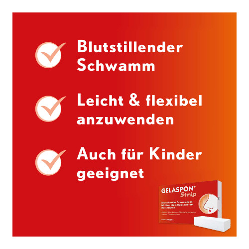 Gelaspon Strip zur Blutstillung und Wundversorgung
