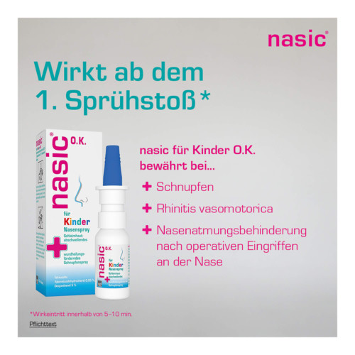 Nasic Nasenspray f&uuml;r Kinder ohne Konservierungsstoffe