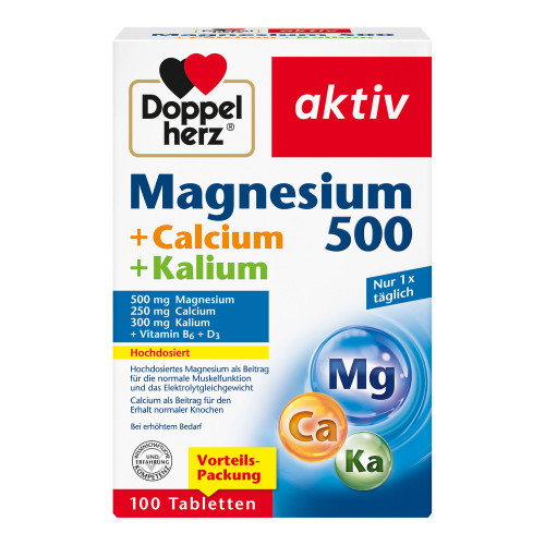 Doppelherz aktiv Magnesium 500+Calcium+Kalium Tabletten