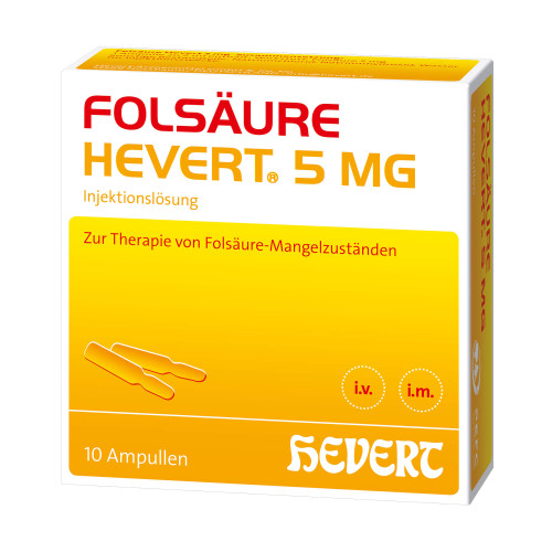 Fols&auml;ure Hevert 5 mg Ampullen
