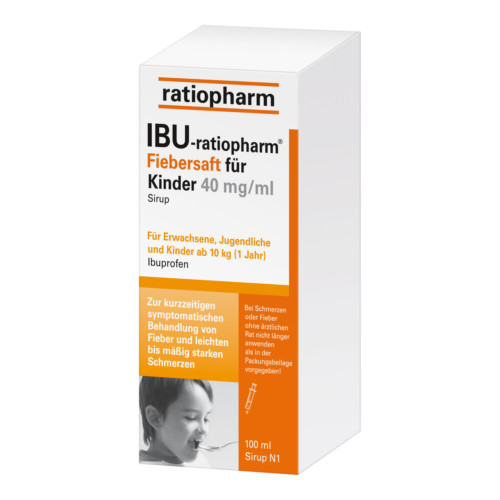 IBU-ratiopharm 4% Fiebersaft f&uuml;r Kinder