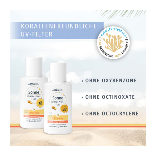 Sonne Schutz & Pflege Fluid LSF50+ Gesicht