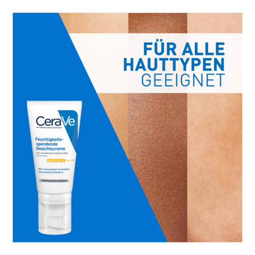 CeraVe Feuchtigkeitsspendende Gesichtscreme mit LSF 30
