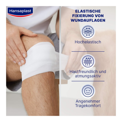 Hansaplast Elastische Fixierbinde 4 m x 8 cm