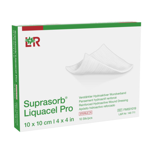 Suprasorb Liquacel Pro Kompressen 10x10 cm