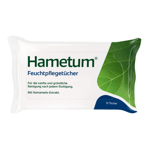 Hametum Feuchtpfleget&uuml;cher mit Hamamelis bei H&auml;morrhoiden