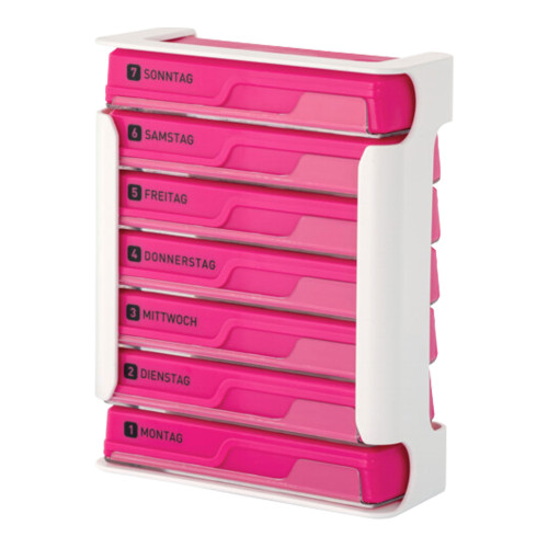 Wepa 7 Tage Compact Wochenmagazin wei&szlig;/pink