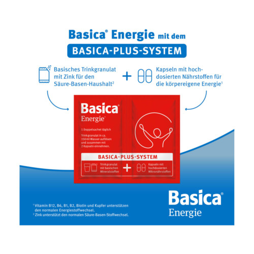 Basica Energie Kombipackung Trinkgranulat+Kapseln