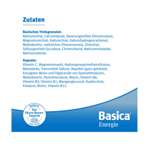 Basica Energie Kombipackung Trinkgranulat+Kapseln