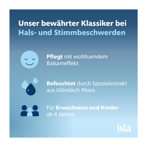 isla cassis Halspastillen bei Halskratzen und Reizhusten