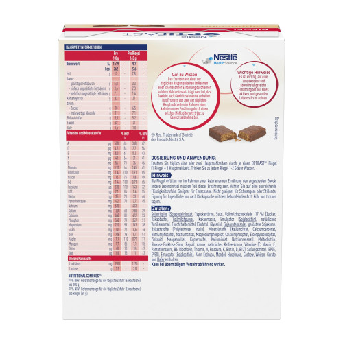 Optifast Riegel Cappuccino