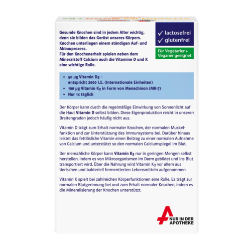 Doppelherz system Vitamin D3 2000 + K2 Tabletten