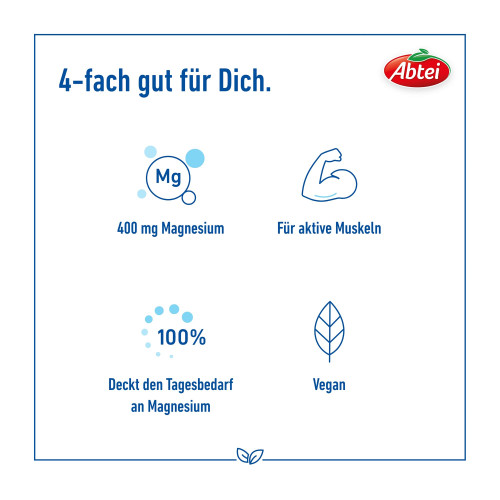 Abtei Magnesium 400 hochdosierte Tabletten