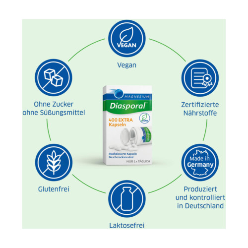 MAGNESIUM DIASPORAL 400 Extra Kapseln