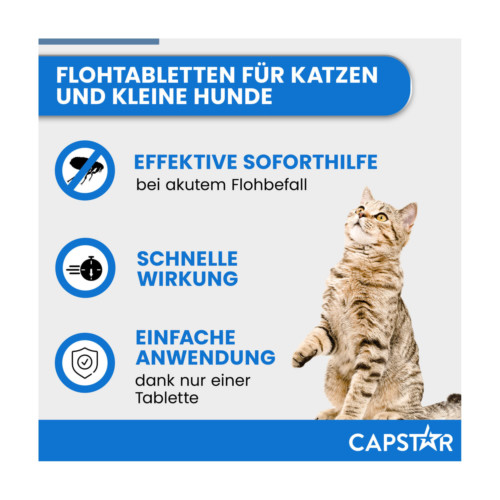 Capstar 11,4 mg Tabletten f&uuml;r Katzen/kleine Hunde