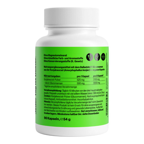 ZeinPharma Glucomannan 500mg Kapseln