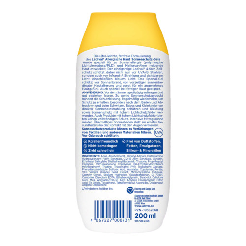 Ladival Allergische Haut Sonnenschutz-Gel LSF50+