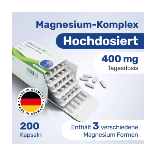 Glycowohl Magnesium 400 mg hochdosiert vegan