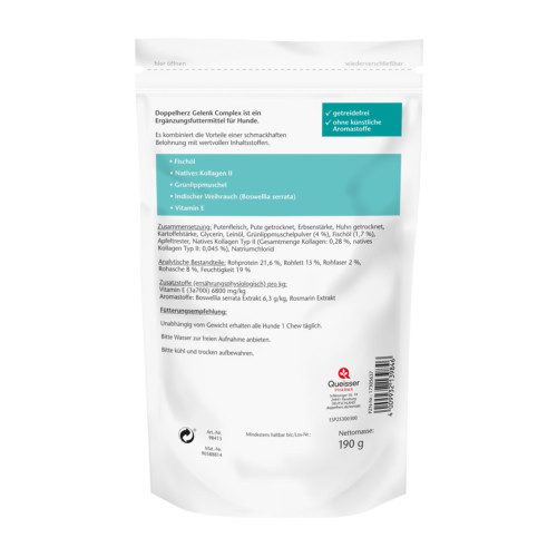Doppelherz f&uuml;r Tiere Gelenk Complex f&uuml;r Hunde