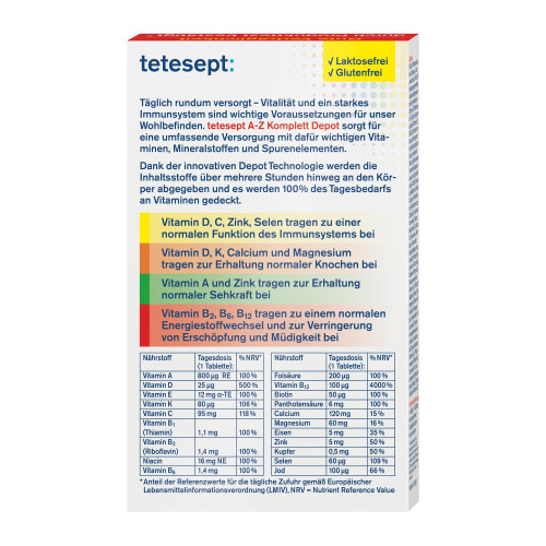 Tetesept Vitamin A-Z Depot Filmtabletten