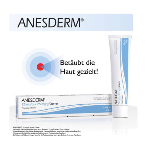 Anesderm 25 mg/g + 25 mg/g Creme