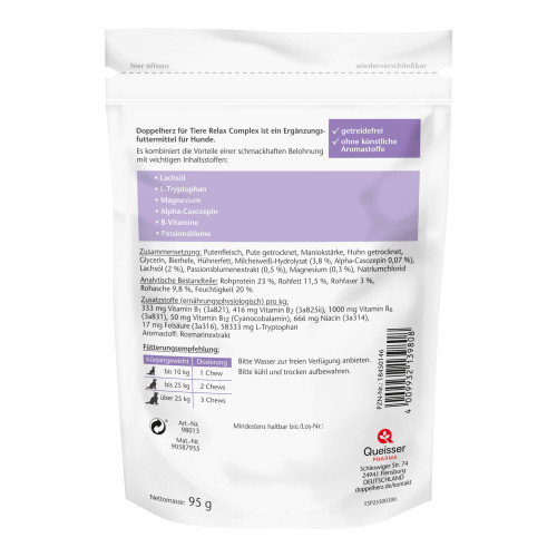 Doppelherz f&uuml;r Tiere Relax Complex Chews f&uuml;r Hunde