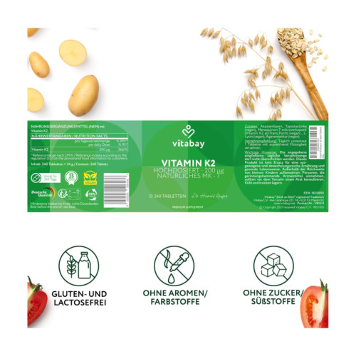 Vitabay Vitamin K2 200 &micro;g Tabletten