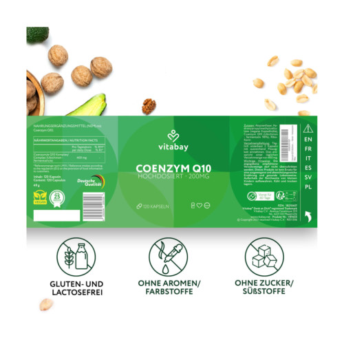 Vitabay Coenzym Q10 200 mg Kapseln