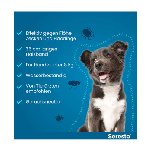 Seresto Halsband f&uuml;r kleine Hunde