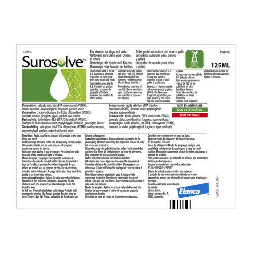 Surosolve Fl&uuml;ssiger Ohrreiniger f&uuml;r Hunde/Katzen