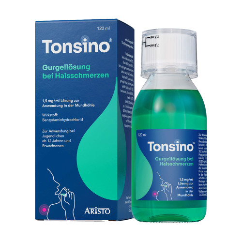 Tonsino Gurgell&ouml;sung bei Halsschmerzen