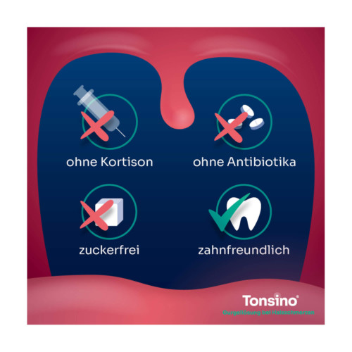 Tonsino Gurgell&ouml;sung bei Halsschmerzen