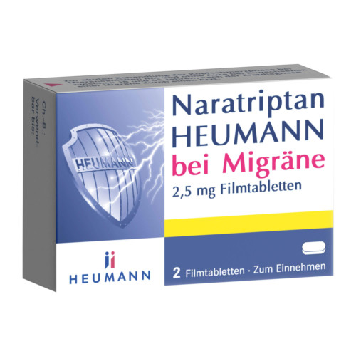Naratriptan HEUMANN bei Migr&auml;ne 2,5 mg Filmtabletten