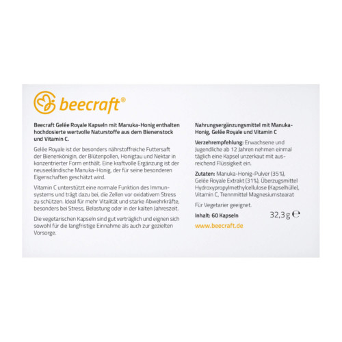 Beecraft Gelee Royale mit Manuka-Honig