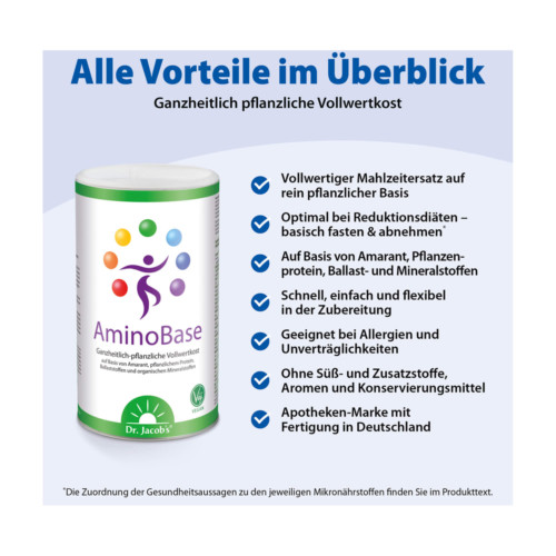 Dr. Jacob's AminoBase Di&auml;t Protein Fasten Kur vegan