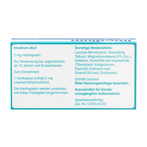 Imodium akut Hartkapseln bei akutem Durchfall