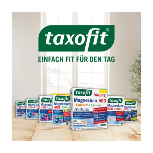 Taxofit Magnesium 500+Calcium+Kalium Direkt-Granulat