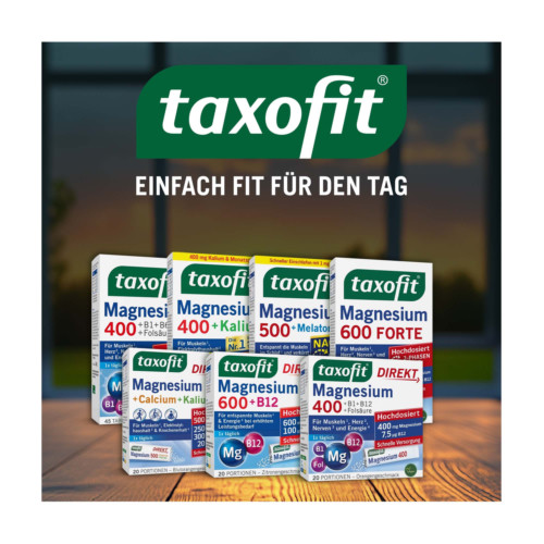 Taxofit Magnesium 500 Nacht + Melatonin Depot-Tabletten