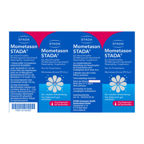 Mometason Stada bei Heuschnupfen 50 &micro;g/Spr&uuml;hsto&szlig; Nasenspray