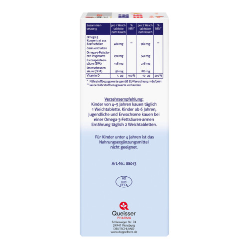 Doppelherz system Omega-3 Gel-Tabs family Erdbeer-Citrus