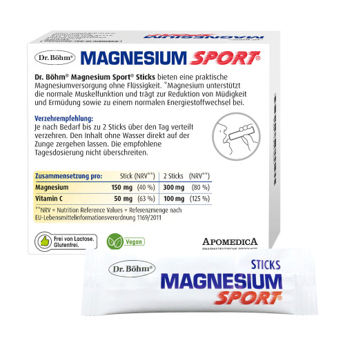 Dr. B&ouml;hm Magnesium Sport Sticks
