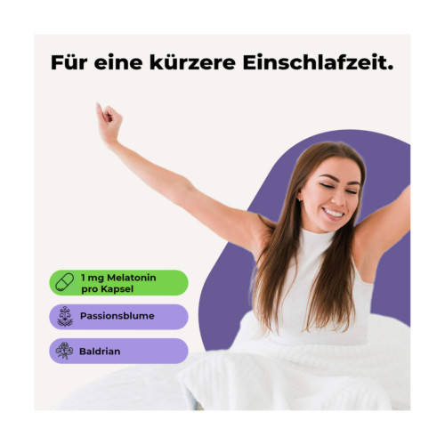 Avitale Melatonin+Passionsblume+Baldrian Kapseln