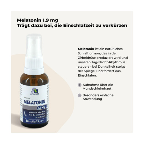 Melatonin 1,9 mg Einschlaf-Spray