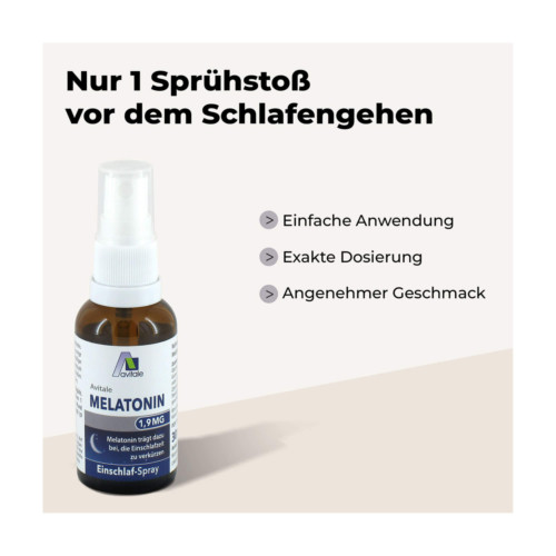 Melatonin 1,9 mg Einschlaf-Spray