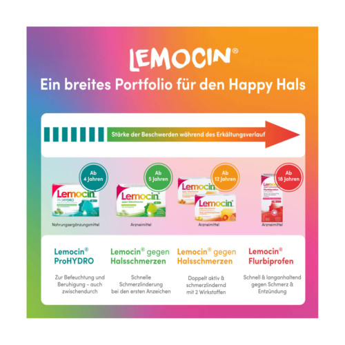Lemocin gegen Halsschmerzen Orange
