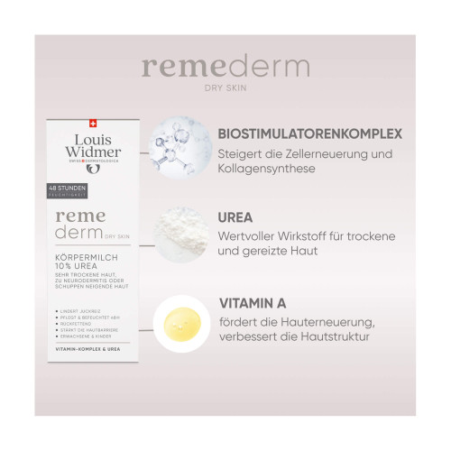 Widmer remederm K&ouml;rpermilch 10% Urea leicht parf&uuml;miert