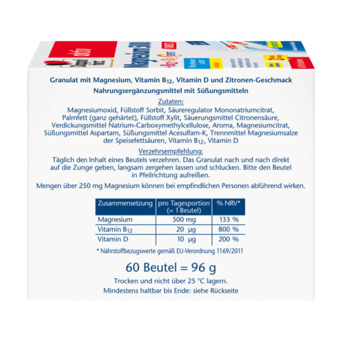 Doppelherz aktiv Magnesium 500+B12+D3 Depot DIRECT Sticks