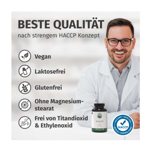 GREEN NATURALS Shilajit 1300 mg hochdosiert vegan