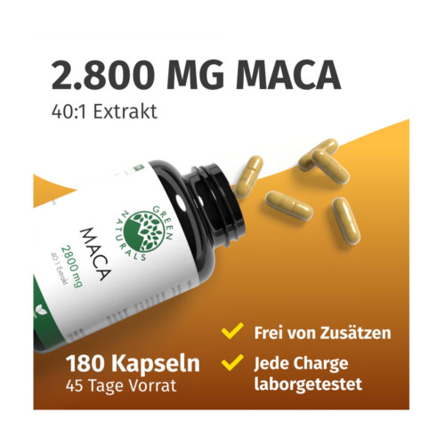 GREEN NATURALS Maca Kapseln vegan