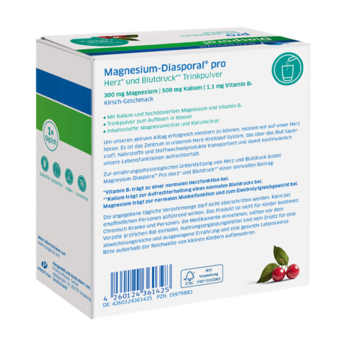 Magnesium-Diasporal Pro Herz und Blutdruck Trinkpulver
